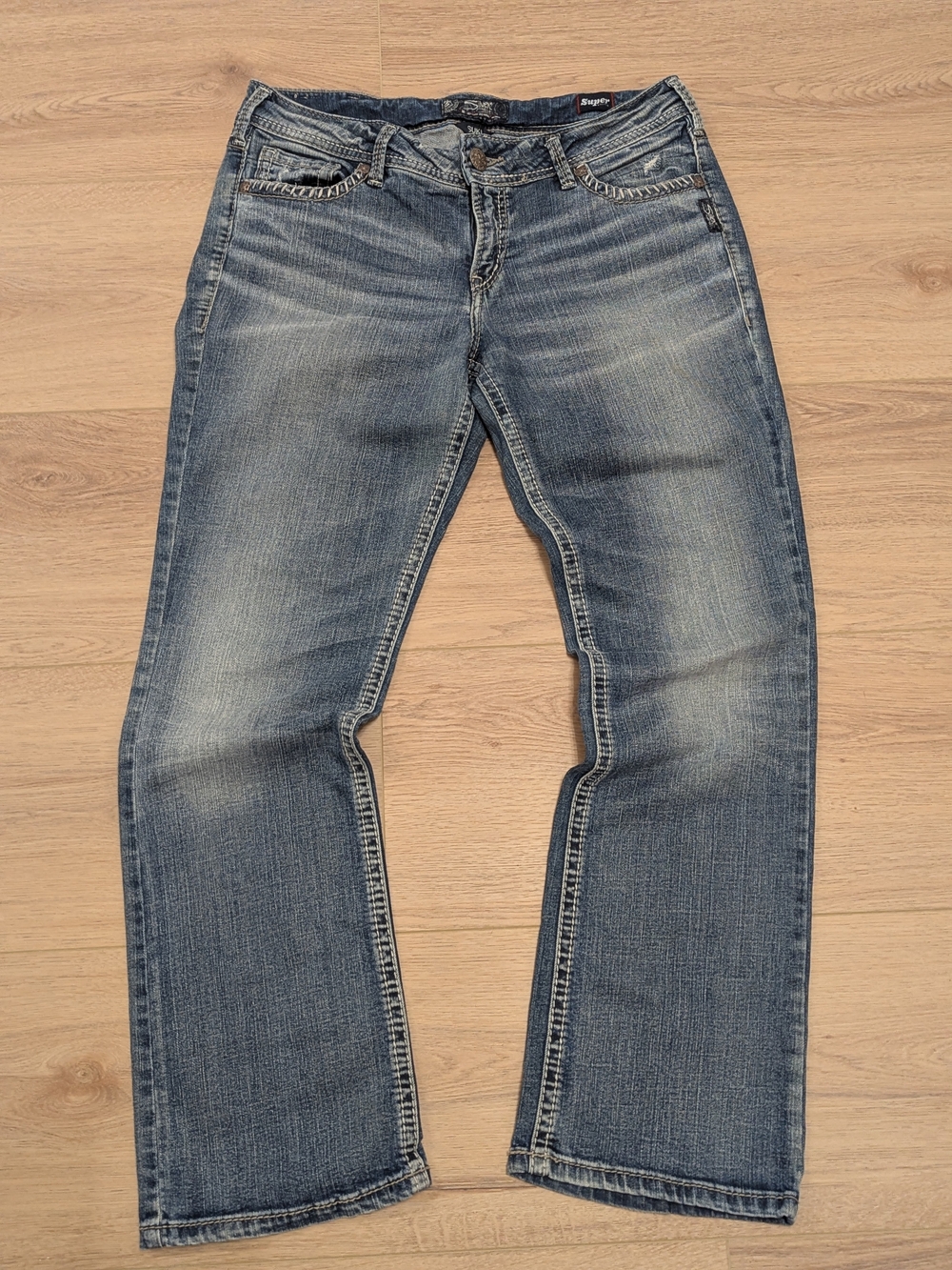 Silver Jeans Co. Suki Mid Slim Bootcut Super Stretch Jeans W32 L31
